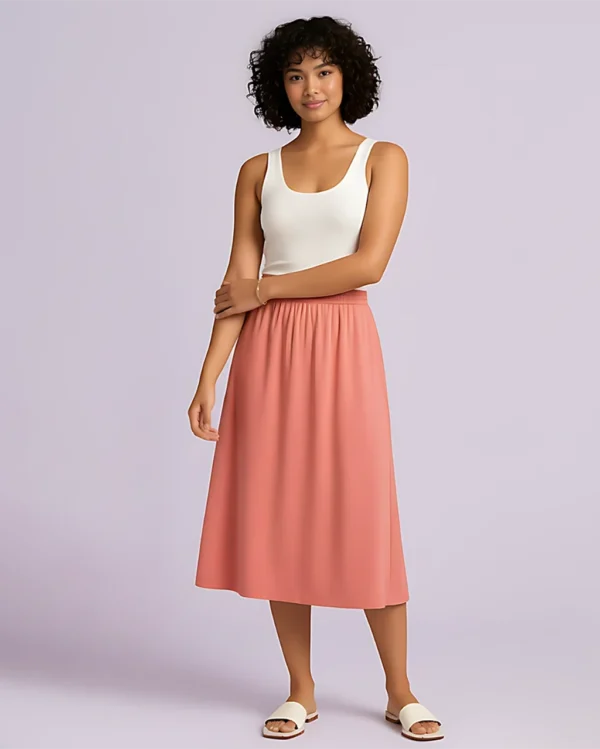 Flowy Tiered Midi Skirt